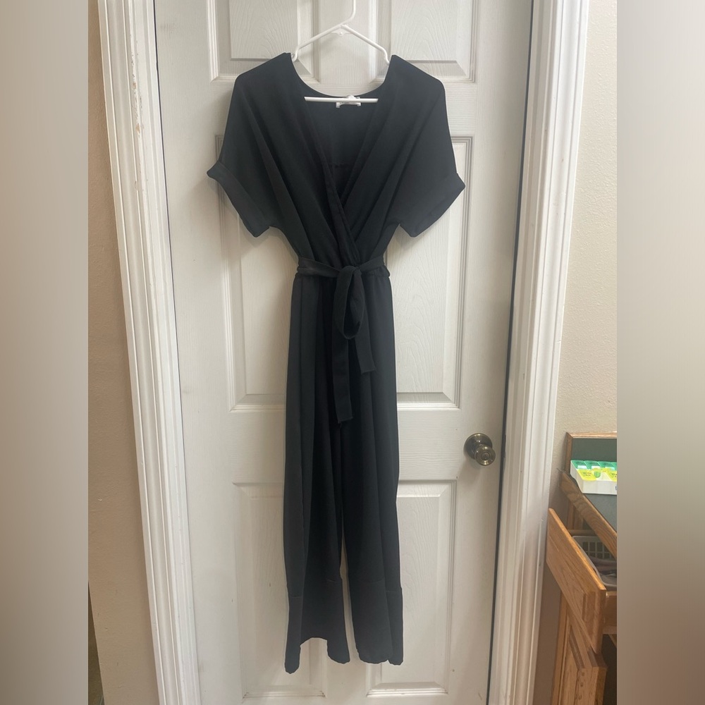 Long legs, short sleeve romper